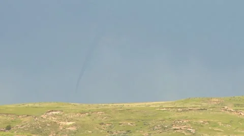Tornado touches down in eastern Wyoming Stock Footage 8677988