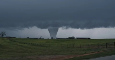 Tornado Twister Not Color Corrected Funnel Cloud Storm Stock Footage