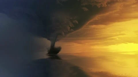 tornado, whirl, twister or whirlwind, is, Stock Video