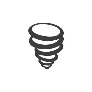 Tornado Vector isolated on white background. Stock Illustration