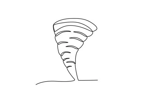 A tornado vortex Stock Illustration