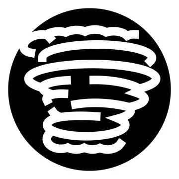 Tornado vortex storm wind weather icon 스톡 일러스트
