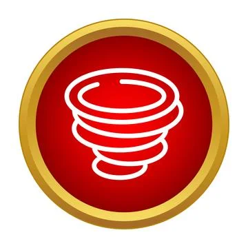 Tornado vortex storm wind weather icon symbol Illustration