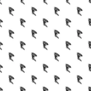 Tornado vortex twister wind storm seamless pattern Stock Illustration