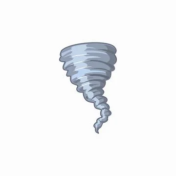 Tornado Vortex. Vector icon. Stock Illustration