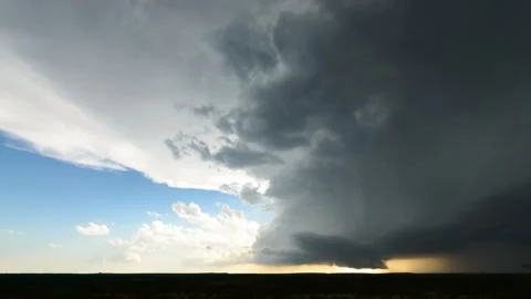 Tornado Warned Storm in Texas Stock Footage 272760509