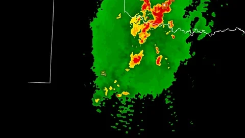 Tornado warning on severe thunderstorms ... | Stock Video | Pond5