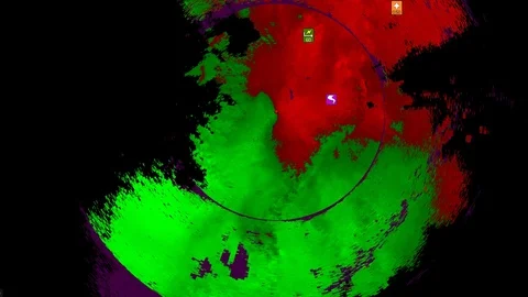 Tornado warning on severe thunderstorms ... | Stock Video | Pond5