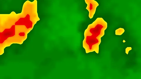 Tornado warning on severe thunderstorms ... | Stock Video | Pond5