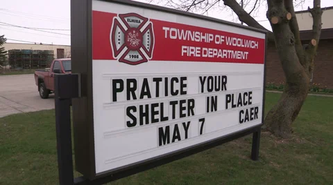 Tornado warning siren Stock Footage