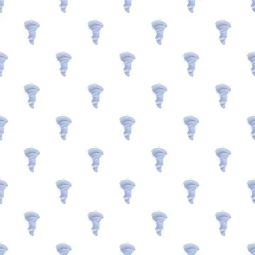 Tornado whirlwinds forming seamless pattern on white background イラスト素材