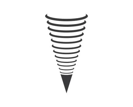 Tornado wind icon logo vector illustration Stock Illustration