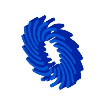 Tornado Wind isometric icon vector illustration 스톡 일러스트