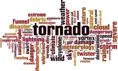 Tornado word cloud イラスト素材