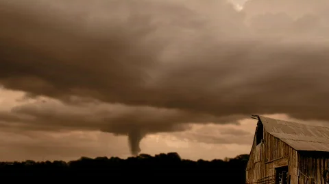 Tornado/Twister in the Storm Stock Footage