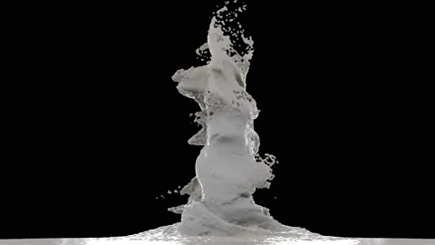 Tornado.White Liquid vortex,swirl tornado. Stock Footage 108348142