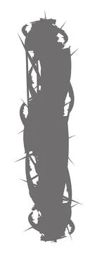 Torned vector letter.Art font. Stock Illustration