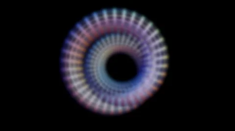 Toroid loop background color Video stock 50814340
