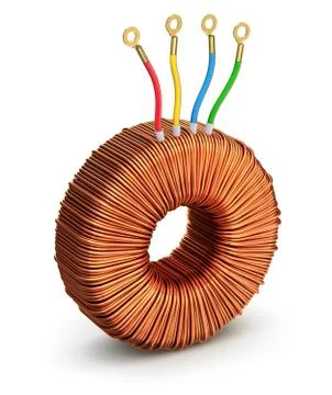 Toroidal transformer Stock Illustration