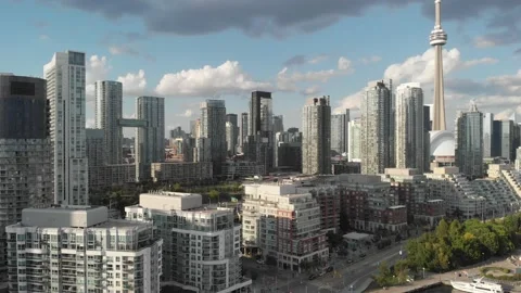 Toronto Aerial view Stock Footage 142668478