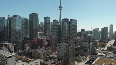 Toronto Aerial view Stock Footage 143196218