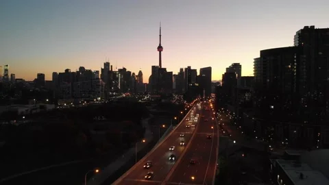 Toronto Aerial view Stock Footage 143215512