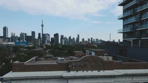 Toronto Aerial view Stock Footage 171785445