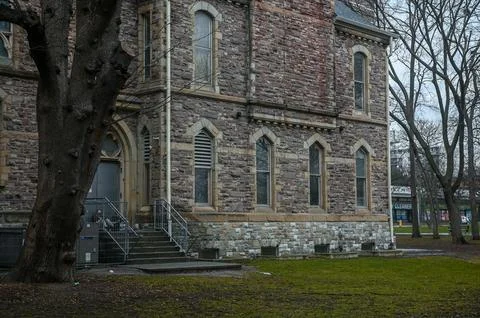 Toronto building with beautiful architecture in the spring. Stock Photos