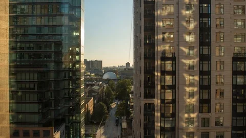 TORONTO BUILDINGS SUNDOWN - TIMELAPSE 動画素材 92140332