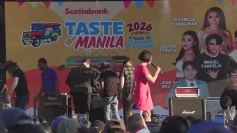 Toronto, Can Aug 14 2026 Taste of Manila festival Celebrates Filipino Culture Stock Footage 342441033