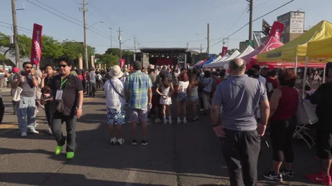 Toronto, Can Aug 14 2026 Taste of Manila festival Celebrates Filipino Culture Stock Footage 342454637