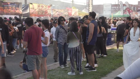 Toronto, Can Aug 14 2026 Taste of Manila festival Celebrates Filipino Culture Stock Footage 342455376