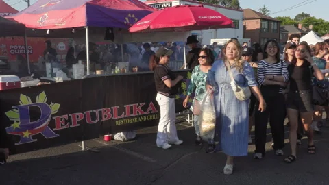 Toronto, Can Aug 14 2026 Taste of Manila festival Celebrates Filipino Culture Stock Footage 342455973