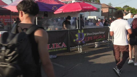 Toronto, Can Aug 14 2026 Taste of Manila festival Celebrates Filipino Culture Stock Footage 342455996
