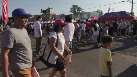Toronto, Can Aug 14 2026 Taste of the Manila Filipino street festival Stock Footage 342462893