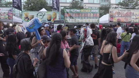 Toronto, Can Aug 14 2026 Taste of the Manila Filipino food street festival Stock Footage 342463025