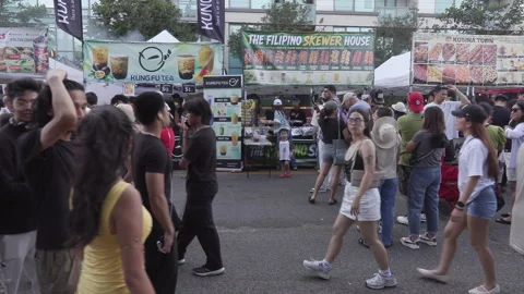 Toronto, Can Aug 14 2026 Taste of Manila festival Celebrates Filipino Culture Stock Footage 342463080