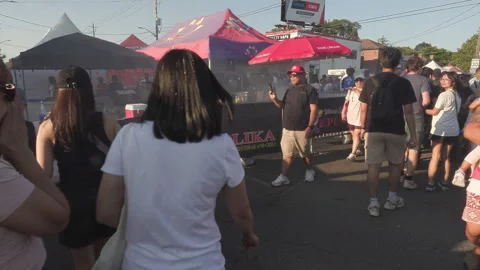 Toronto, Can Aug 14 2026 Taste of the Manila Filipino food street festival Stock Footage 342463421