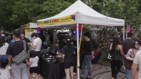 Toronto, Can Aug 22 2026  Toronto Korean food harvest Festival Stock Footage 343275180