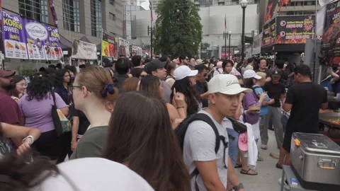 Toronto, Can Aug 22 2026  Toronto Korean food harvest Festival Stock Footage 343276121