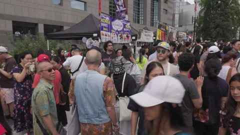 Toronto, Can Aug 22 2026  Toronto Korean food harvest Festival Stock Footage 343276245