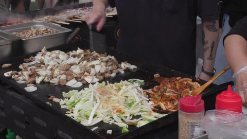 Toronto, Can Aug 22 2026  Toronto Korean food harvest Festival Stock Footage 343277205