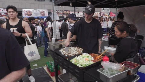 Toronto, Can Aug 22 2026  Toronto Korean food harvest Festival Stock Footage 343277208