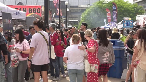 Toronto, Can Aug 22 2026  Toronto Korean food harvest Festival Stock Footage 343279331