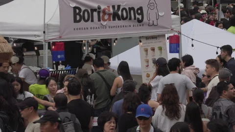 Toronto, Can Aug 22 2026  Toronto Korean food harvest Festival Stock Footage 343287859
