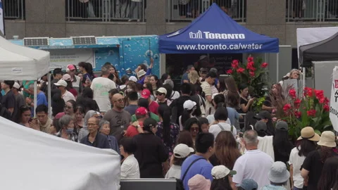 Toronto, Can Aug 22 2026  Toronto Korean food harvest Festival Stock Footage 343287997