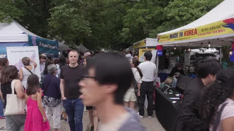 Toronto, Can Aug 22 2026  Toronto Korean food harvest Festival Stock Footage 343288480