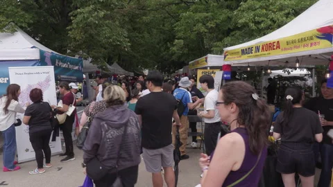 Toronto, Can Aug 22 2026  Toronto Korean food harvest Festival Stock Footage 343288662