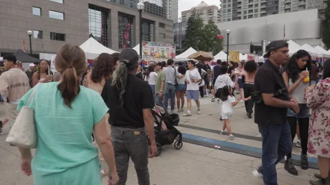 Toronto, Can Aug 22 2026  Toronto Korean food harvest Festival Stock Footage 343289285
