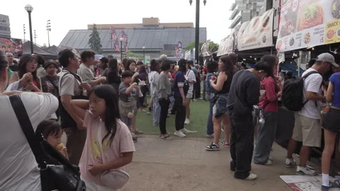 Toronto, Can Aug 22 2026  Toronto Korean food harvest Festival Stock Footage 343292471